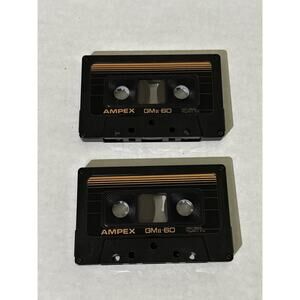 Lot Of 2 Ampex GM Grand Master II 60 Min Type‎ II Cassette Tape Used Recorded On